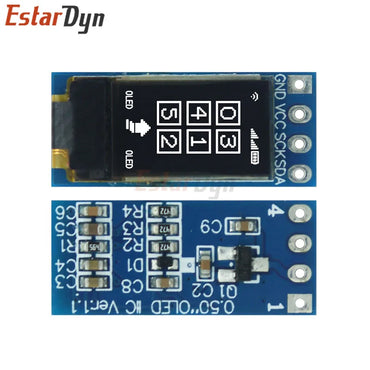 0.5-inch CH1115 OLED Screen | Ultra-Thin 48x88 Display | High Brightness I2C Vertical Module for Arduino/RPi DIY Projects