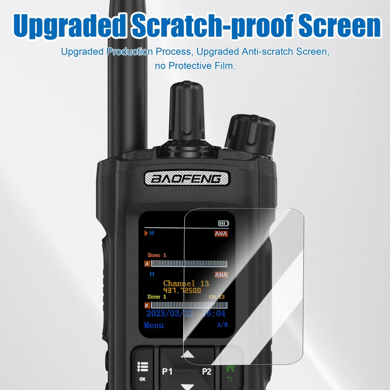 New BAOFENG DM-32 Walkie Talkie With Belt Holster DMR GPS 10W Programming Wireless Copy Frequency Type-C DM32 Ham Two Way Radios