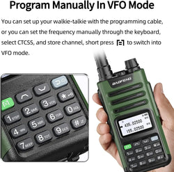 BaoFeng M-13 PRO V1 V2 High Power Multi Band Walkie Talkie Type C Charger Long Range Upgraded UV-13 PRO V1 V2 Ham Two Way Radio