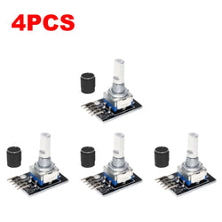 1-10PCS 360 Degree Rotary Encoder Module KY-040 Brick Sensor Development Board with Knob Cap Potentiometer KIT DIY for Arduino
