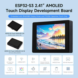 Waveshare ESP32-S3 2.41 inch AMOLED Display Development Board 600×450 Touchscreen ESP32 Display for  Arduino IDE ESP-IDF HMI
