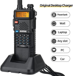 BAOFENG UV-5R 8W/5W 3800mAh High Power Ham Radio VHF&UHF Portable Two Way Radio Long Range Rechargeable Handheld Radio CB Radio