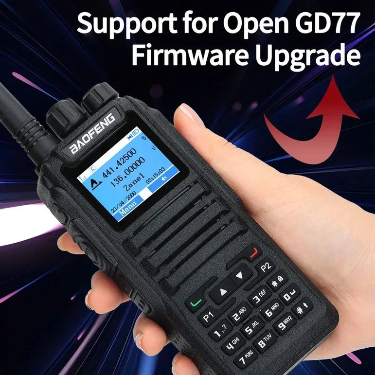 Baofeng Dm 1701 Digital Walkie Talkie Long Range dual Mode dmr Analog Open Gd77 Time slot Tier 1 +2 Radio 1801UV