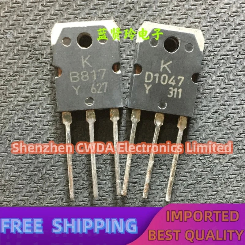 10Pairs-20Pairs   2SB817 2SD1047 B817 D1047  1.6 In Stock