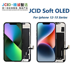 JCID OLED Screen Diagnosable Assembly NEW Soft Hard FHD Touch Display Pantalla For iphone 12 13 15 16 Without IC Removal No Pop