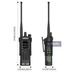 New BAOFENG DM-32 Walkie Talkie With Belt Holster DMR GPS 10W Programming Wireless Copy Frequency Type-C DM32 Ham Two Way Radios