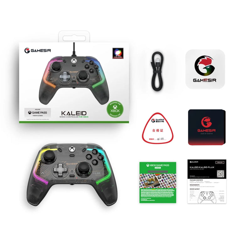 GameSir Kaleid Flux Xbox Gaming Controller Wired Gamepad for Xbox Series X, Xbox Series S, Xbox One, with Hall Effect Joystick