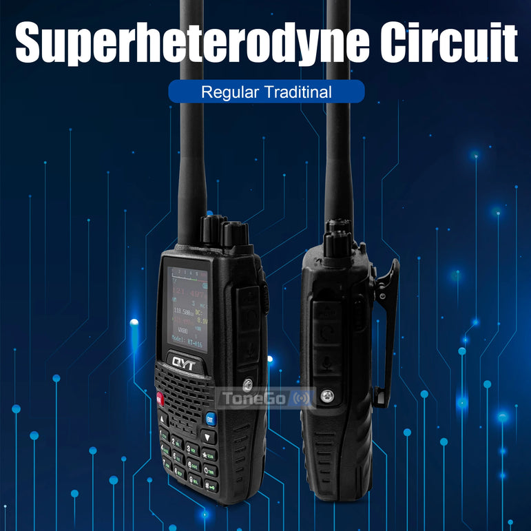 Air Band Transmit KT-A16 Walkie Talkie TX:108.000-136.999MHz RX:108.0000-136.999MHz 6W 200Ch W/10 NOAA Weather Forecast Channels