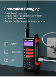 Baofeng UV16Pro V2 50KM CB Ham Radio Station Two Way Amateur VHF Powerful 10Watts UV16 Walkie Talkie Hunting Radios