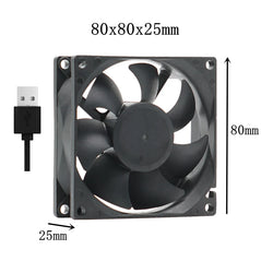 Silent USB fan 40mm 50mm 60mm 70mm 80mm 90mm 120mm cooling fans cooler With USB Cable Ventilator Fan for DIY PC Router chassis
