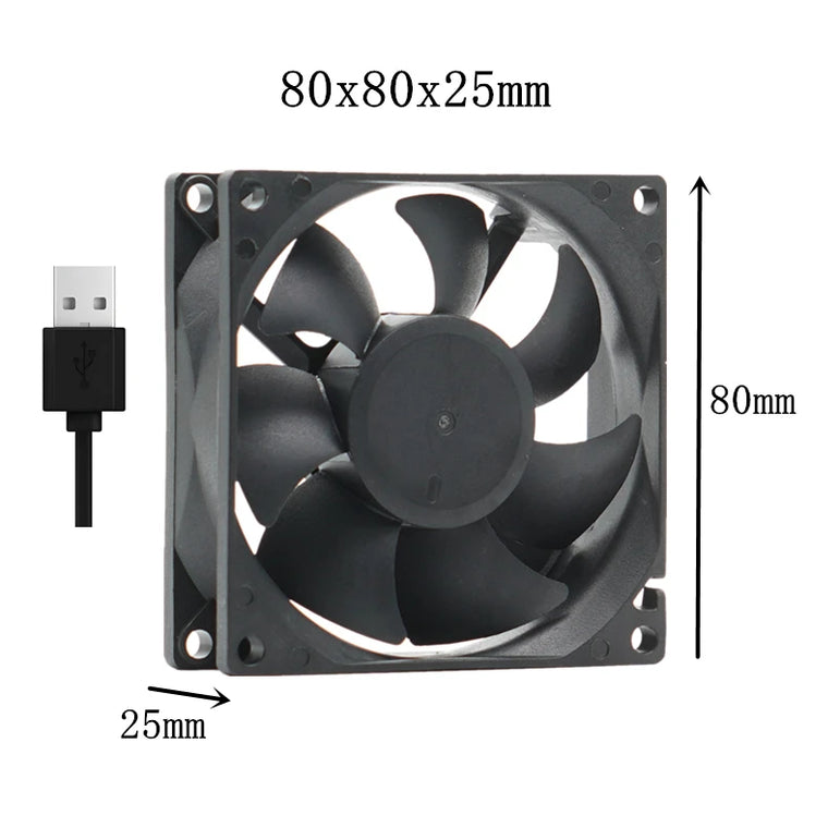Silent USB fan 40mm 50mm 60mm 70mm 80mm 90mm 120mm cooling fans cooler With USB Cable Ventilator Fan for DIY PC Router chassis