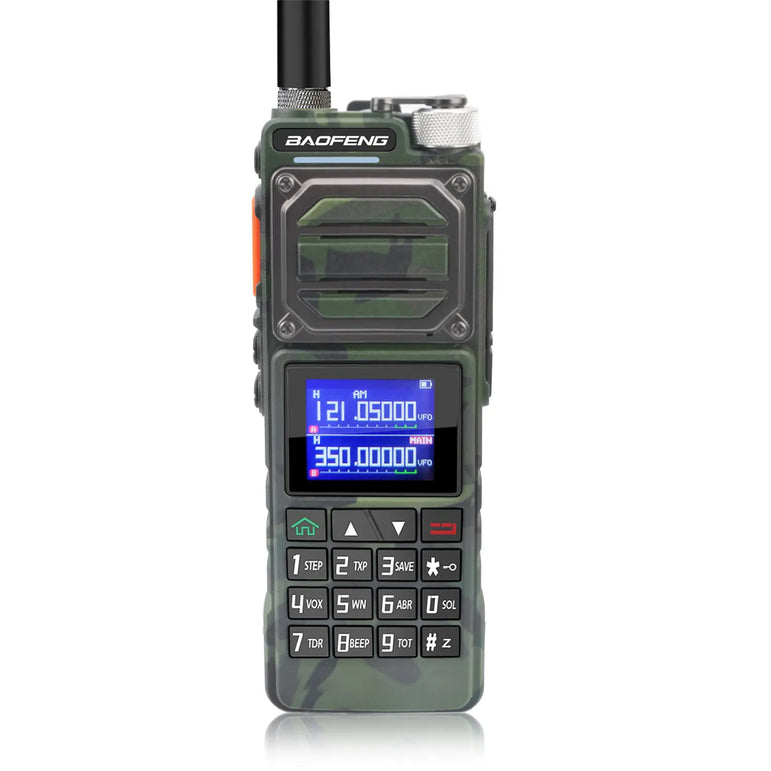 Baofeng UV-25 Walkie Talkie Air Band Receiving Scrambler Multi-band FM Vox 10W 999Ch Amateur Radio W/ Type-C 5200mAh Battery