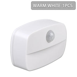 1Pcs LED Night Light Wireless PIR Motion Sensor Lights Corridor Closet Stair Room Lamps Energy Saving Night Lamp Smart Home