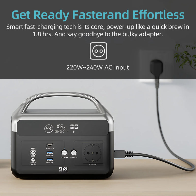 DaranEner NEOZ Portable Power Station 300W 179.2Wh LiFePO4 Battery AC DC Outdoor Pure Sine Wave Emergency Backup Power Supply