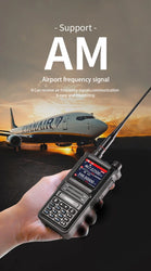 Radtel RT-470X Full Band Ham Radio 256 Channel Air Band Two Way Radio USB-C Aviation NOAA Police Marine Amateur HT Scanner Roger