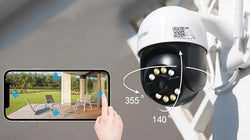 ZOSI 3MP/4MP PTZ Wifi IP Camera H.265 Wireless Surveillance Security CCTV Camera P2P Audio Outdoor AI Human Detection HD Cameras