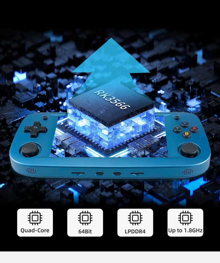 Anbernic RG503 Retro Handheld Video Game Console 4.95-inch OLED Screen Linux System Portable Game Player RK3566 Bluetooth 5G Wif