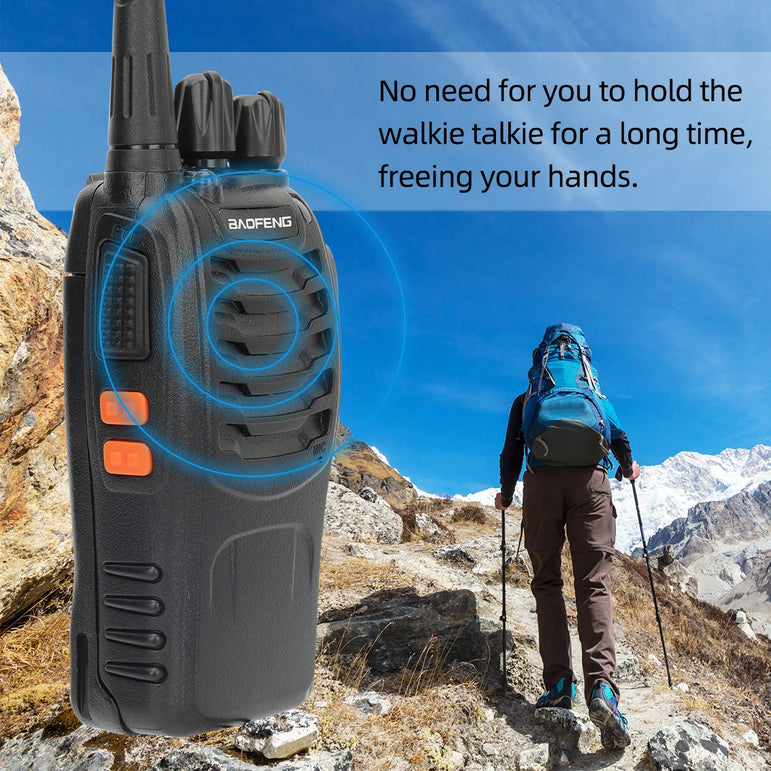 2PCS New Baofeng BF-888S Pro Upgrade Walkie Talkie Wireless Copy Frequency Long Range Portable BF888S Ham Two Way Radio Hunting