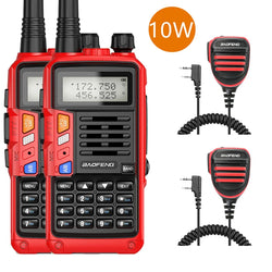 1/2PCS BaoFeng UV-S9 PLUS Waterproof Walkie Talkie 10W Powerful CB Radio Long Range Portable Two Way Radio for hunting travel