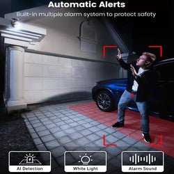 AOSU 3MP 100% Wire-Free Solar WiFi Camera 5000 mAh Two-way Audio Security Camera Wireless Solar Panel PTZ CCTV Camera