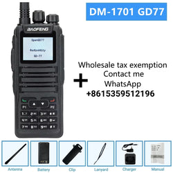 1701 open gd77 Baofeng Digital Walkie Talkie Dual Mode DMR Analog Two Way Radio Dual Time slot Tier 1+2 Dr 1801