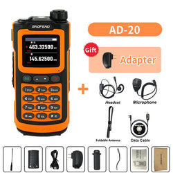 Baofeng AD-20 Walkie Talkie Full Band Analog/Digital Wireless Copy Frequency 1024CH Text Message Digital Encryption Record Radio