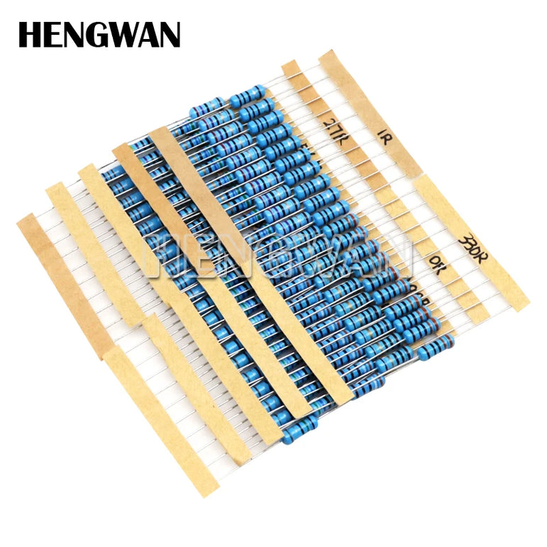 150PCS 300PCS 1/2W 1W 2W 3W Resistance 1% Metal Film Resistor Assortment Kit Set 30Kinds Each 5/10PCS 1R~750R 1K~820K Ohm