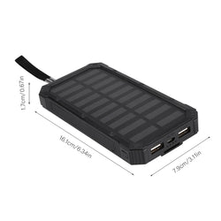 Mobile Power Bank Solar Power Bank Portable 20000mAh Fast Charging Dual USB Polar Mobile Power Bank Case DIY Kit Power Bank Case