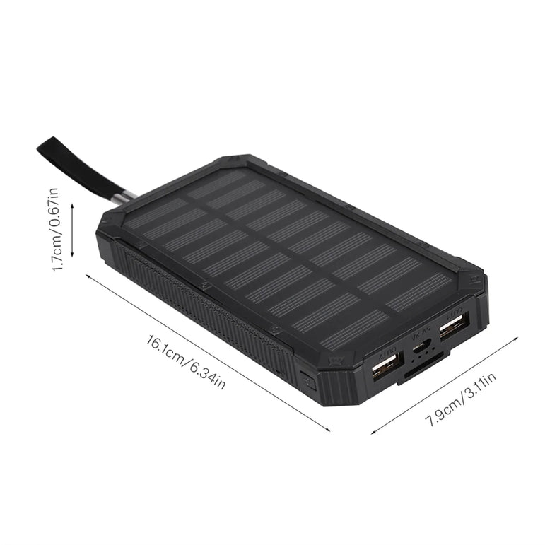 Mobile Power Bank Solar Power Bank Portable 20000mAh Fast Charging Dual USB Polar Mobile Power Bank Case DIY Kit Power Bank Case