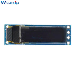 0.69 inch 96x16 OLED Display Module White Display LCD Screen Control Board with Pin for Arduino 3-5.5V IIC Interface