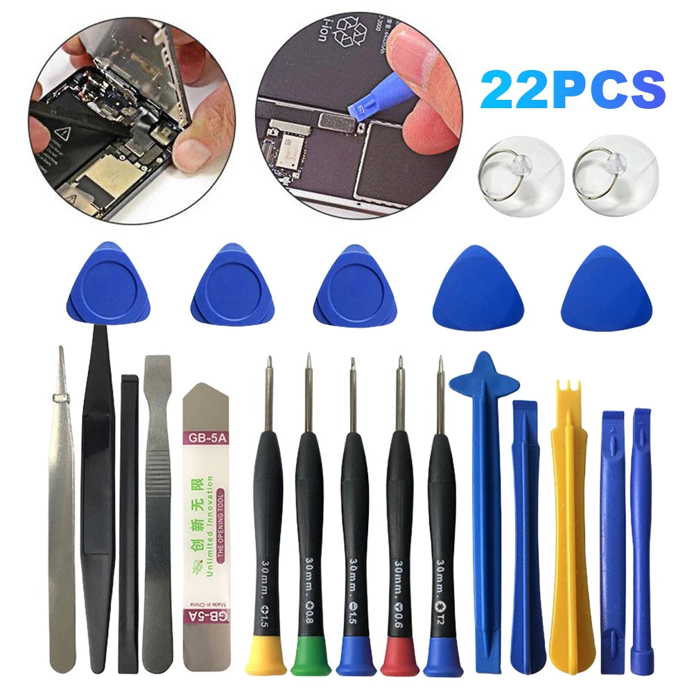 22 in 1 Multifunctional Disassembly Tool Mobile Phone Laptop Screwdriver Maintenance Kit Phone Laptop Disassemble Hand Tool Set