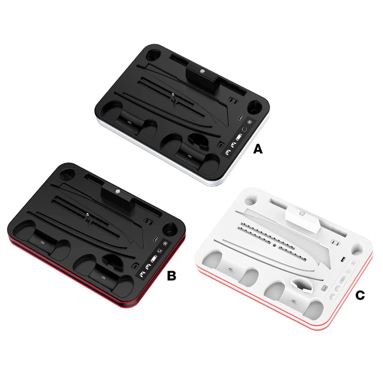 For PS5 Slim Cooling Stand PS5 cooling StationRGB Charging Base Dual Controller Charger Dock Station for PS5/PS5 Slim Accsessory