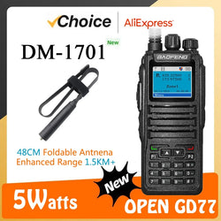 Baofeng Walkie Talkie DM-1701 DMR Dual Mode Analog and Digital Radios Tier 1&2 Dual-Time Slot DM1701 Ham Dual-Band DM-1801 DM-5R