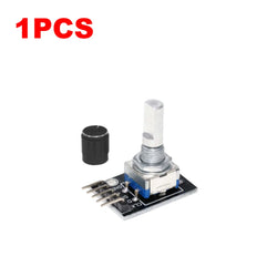1-10PCS 360 Degree Rotary Encoder Module KY-040 Brick Sensor Development Board with Knob Cap Potentiometer KIT DIY for Arduino