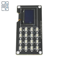 0.96 inch/1.3 inch  LCD Screen Board OLED Display Module IIC White SH1106 SSD1306 SSD1315 with 4x4 Key Matrix Keypadfor Arduino