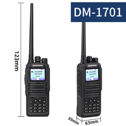 Baofeng Dm 1701 Digital Walkie Talkie Long Range dual Mode dmr Analog Open Gd77 Time slot Tier 1 +2 Radio 1801UV