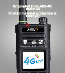 KSUN ZL10 Zello Walkie Talkie Handy Long Range 4G GPS Wifi Blue tooth Mobile Ham Radio Two Way Radio Walkie Talkie 100km