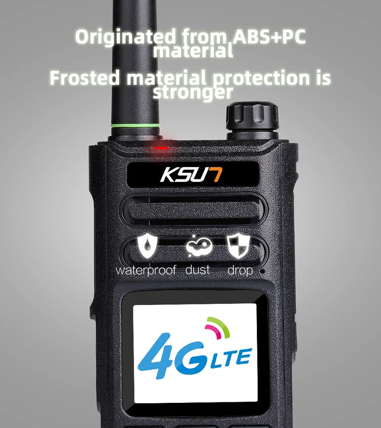 KSUN ZL10 Zello Walkie Talkie Handy Long Range 4G GPS Wifi Blue tooth Mobile Ham Radio Two Way Radio Walkie Talkie 100km