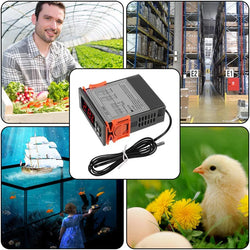 STC-1000 LED Digital Thermostat for Incubator Temperature Controller STC 1000 Thermoregulator Relay Heating Cooling 12V/24V/110V