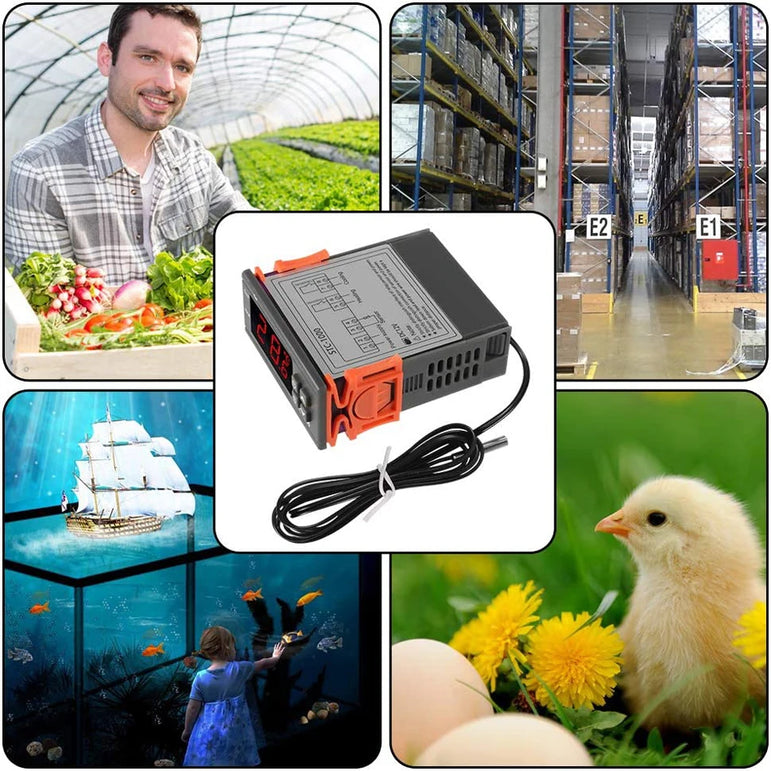 STC-1000 LED Digital Thermostat for Incubator Temperature Controller STC 1000 Thermoregulator Relay Heating Cooling 12V/24V/110V