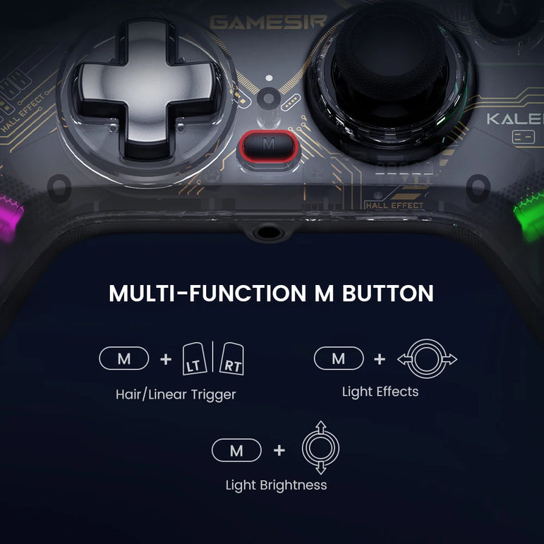 GameSir Kaleid Flux Xbox Gaming Controller Wired Gamepad for Xbox Series X, Xbox Series S, Xbox One, with Hall Effect Joystick