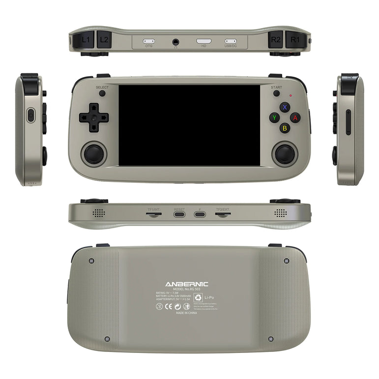 Anbernic RG503 Retro Handheld Video Game Console 4.95-inch OLED Screen Linux System Portable Game Player RK3566 Bluetooth 5G Wif