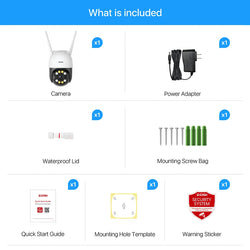 ZOSI 3MP/4MP PTZ Wifi IP Camera H.265 Wireless Surveillance Security CCTV Camera P2P Audio Outdoor AI Human Detection HD Cameras