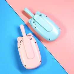 2PCS Kids Mini Walkie Talkie Rechargeable 1000mAh Handheld 0.5W 3km Radio Transceiver Interphone Child Christmas Toys Gifts