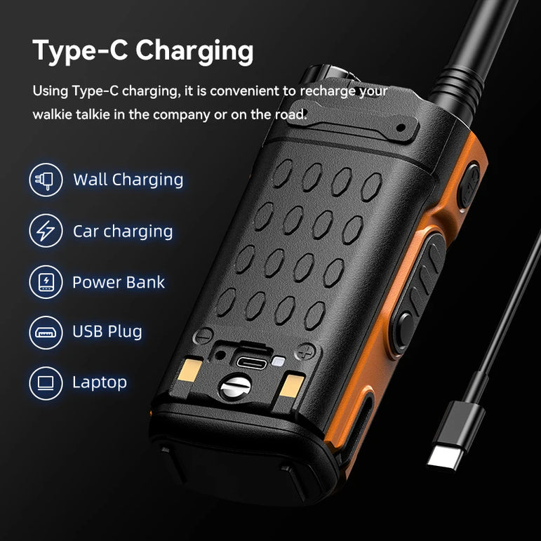 Baofeng AD-20 Walkie Talkie Full Band Analog/Digital Wireless Copy Frequency 1024CH Text Message Digital Encryption Record Radio