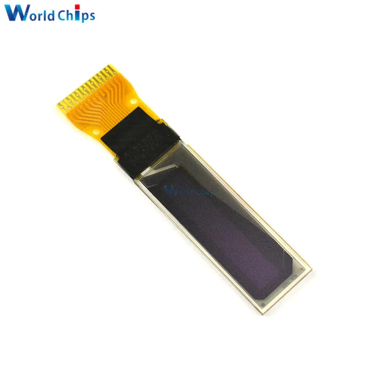 0.69 inch 96x16 OLED Display Module White Display LCD Screen Control Board with Pin for Arduino 3-5.5V IIC Interface