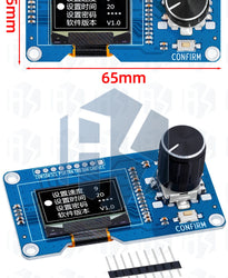 0.96/1.3 inch white oled display screen combined with EC11 rotary encoder module IIC interface for arduino