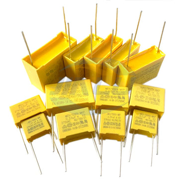 10pcs 275VAC X2 Series 0.068UF 68NF Spacing 10mm 0.068UF275VAC Polypropylene Film Capacitor 0.01UF--2.2UF