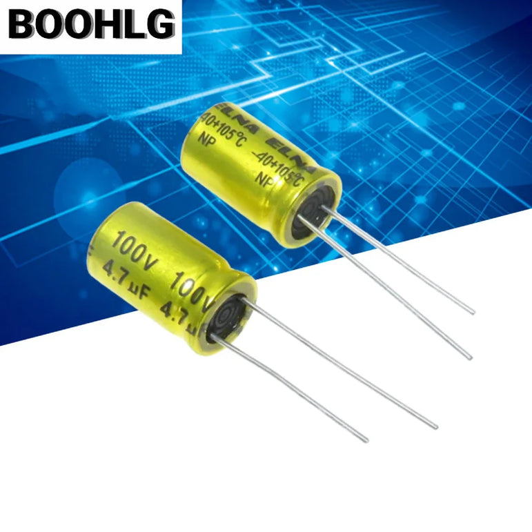 10pcs 100V NP Electrodeless Speaker Audio Capacitor Non Polarity Frequency 1UF 1.5UF 2.2UF 3.3UF 4.7UF Crossover Polypropylene
