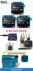 0.96 inch oled IIC Serial White OLED Display Module 128X64 I2C SSD1306 12864 LCD Screen Board For Arduino